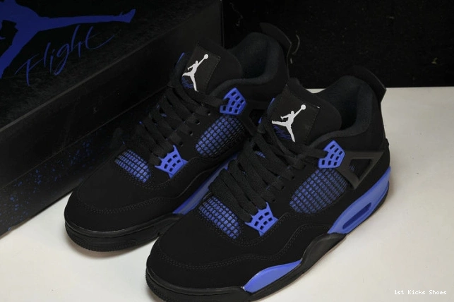1st Kicks Shoes 4 Game Retro Royal Black Jordan CT8527-018 0717